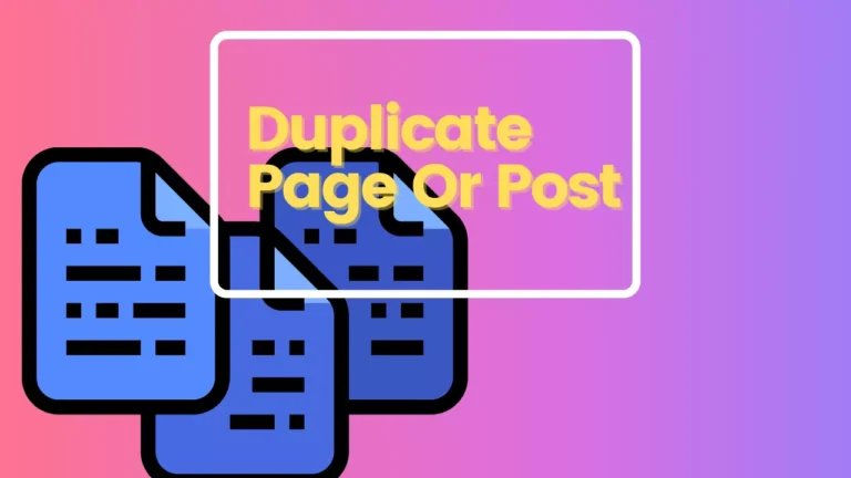 Duplicate Page In WordPress